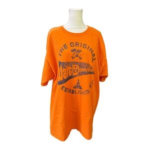 Disney‎ Parks Walt Disney World Orange Mickey Mouse Graphic T-Shirt Mens 2XL
